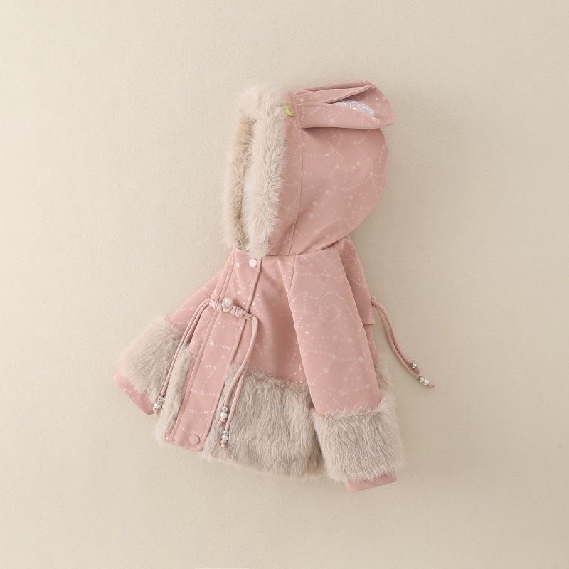 Bunny Ear Faux & Fur Hooded Jacket - Image 8
