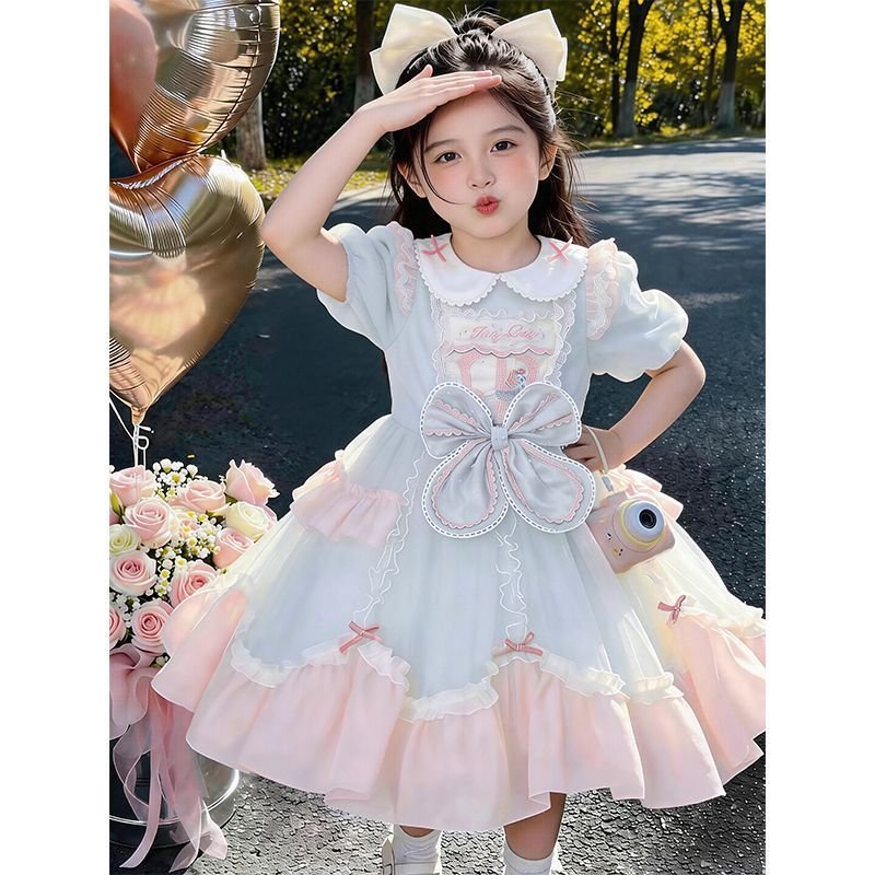 Dreamy Bluebell Bow Frock - Image 2