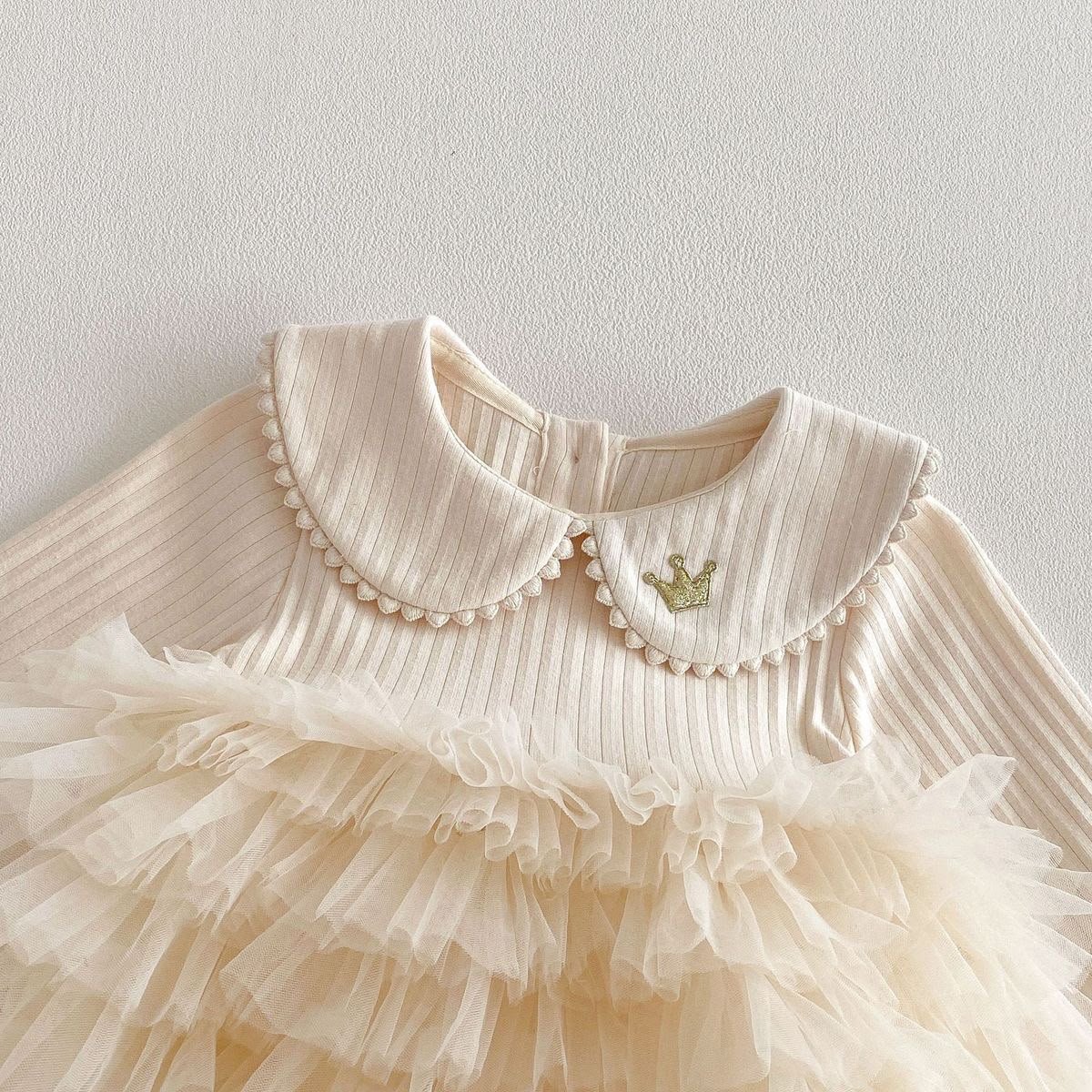 Ivory Princess Ruffle Party Dress - Image 6