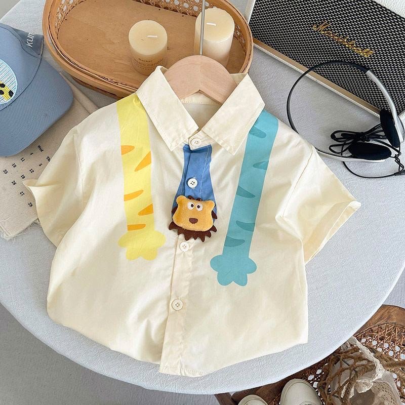 Sunny Safari Lion Shirt & Shorts Set - Image 4