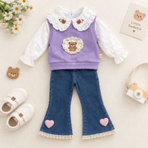 Lavender Bear Charm