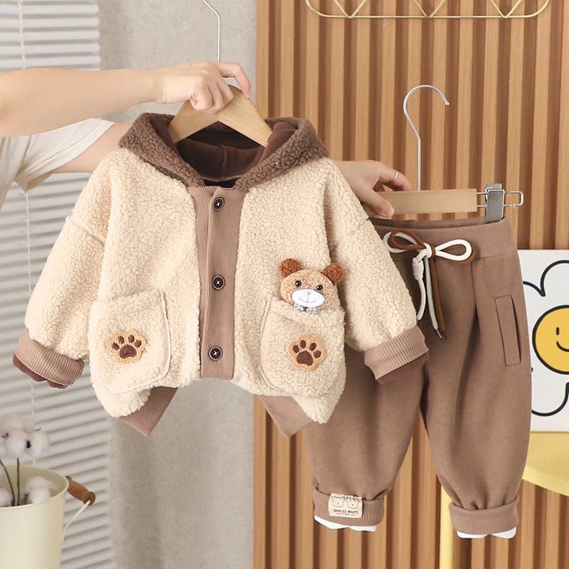 Teddy Bear Cozy Fleece Winter Se - Image 2